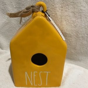 Rae Dunn Yellow Birdhouse Bank